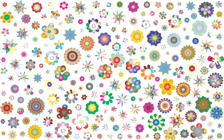 Мелкий цветочный узор