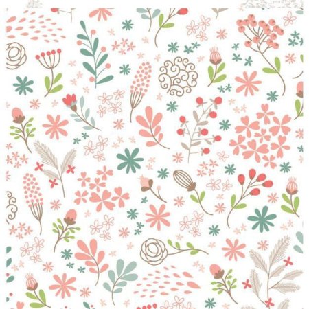 Мелкий цветочный принт