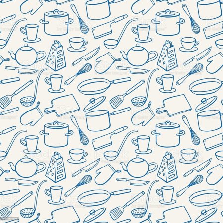 Паттерн из кухонной утвари
