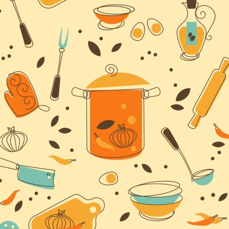 Фон кухонной тематики для оформления