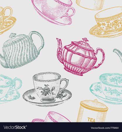 Фарфоровая посуда Векторная иллюстрация