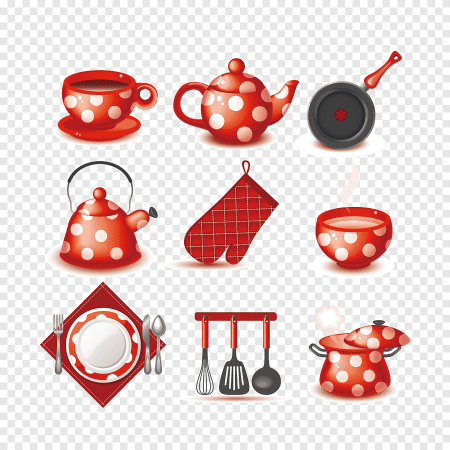 Векторные кухонные принадлежности