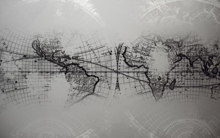 Обои на рабочий стол карта мира