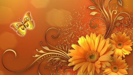 Цветы абстракция