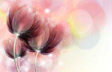 Цветы абстракция