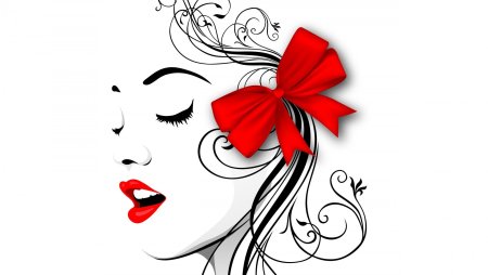 Силуэт женского лица