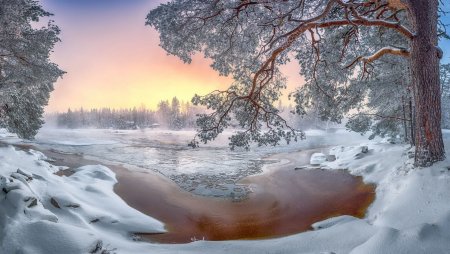 Красивые реальные пейзажи зимы