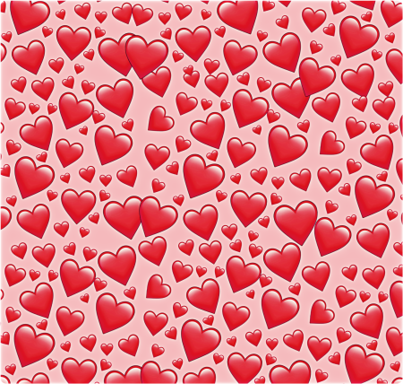 Много сердечек