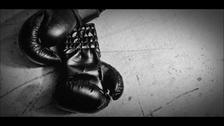 Боксерские перчатки акварель