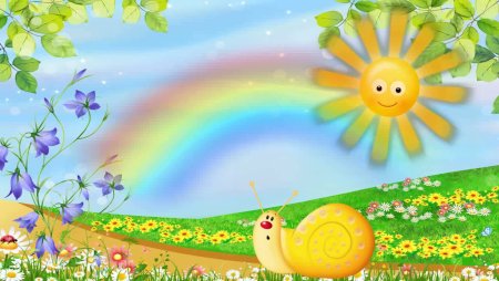 Фон солнышко детский сад