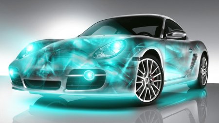 Неоновая машина