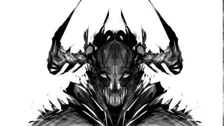 Чёрно белый демон