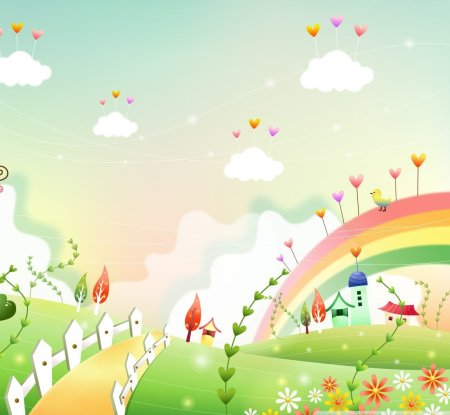 Детский фон для фотошопа