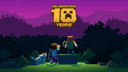 Фон для рабочего стола в стиле майнкрафт