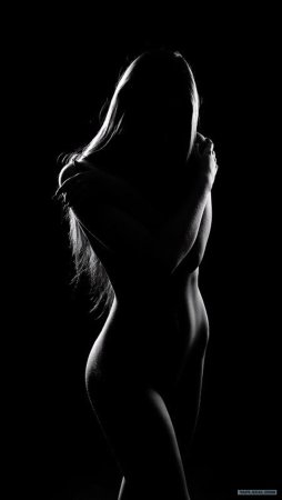 Красивый женский силует