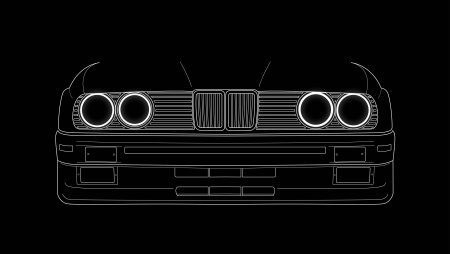 BMW e34 неон