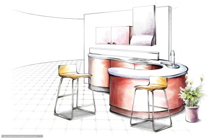 Дизайнерские эскизы мебели