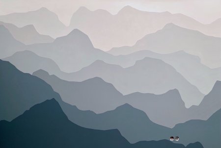 Картина горы Минимализм