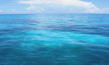 Красивое голубое море