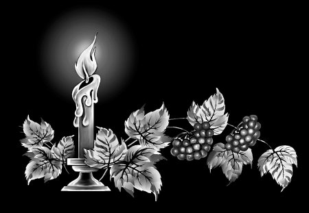 Свеча и цветы на памятник