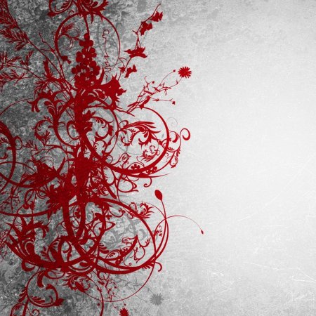 Красный фон с узорами