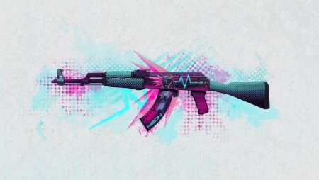 Скин неоновый гонщик на АК 47