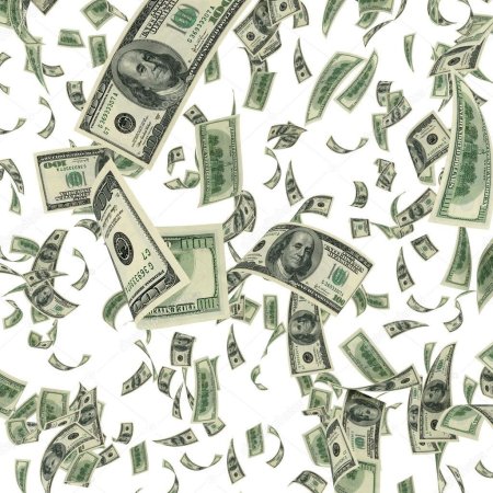 Падающие доллары для фотошопа