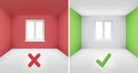 Покраска стен для увеличения пространства