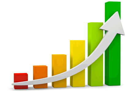 Объем продаж надпись