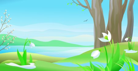 Весенний фон для презентации