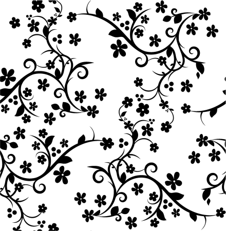 Черно белый узор для печати