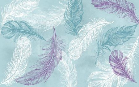Фон перья