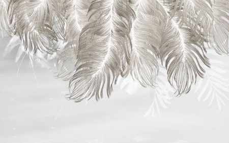 Фреска перья