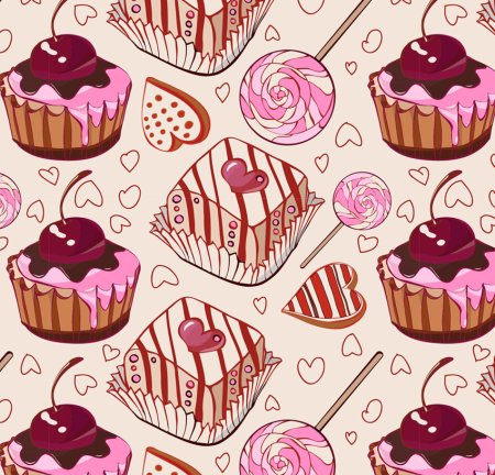 Фон пироженки