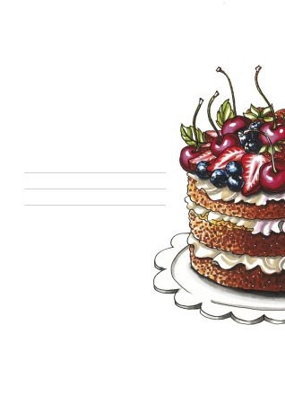 Макет визитки для кондитера