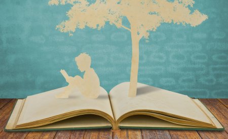 Красивый фон с книгами