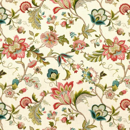 Растительный орнамент на ткани