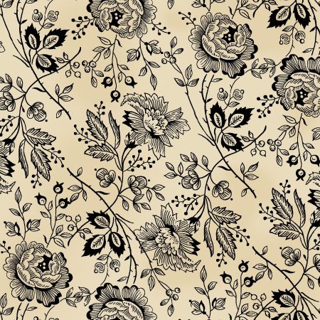 Винтажный бесшовный узор