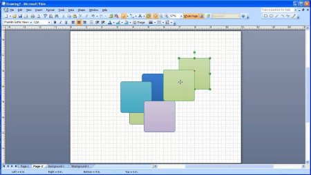 Закрасить фигуру в Visio