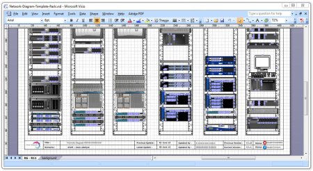 Серверные стойки Visio Stencils