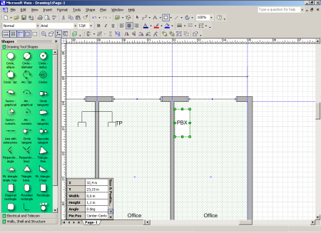 Набор элементов Visio для проектирования
