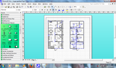 MS Visio схема помещения