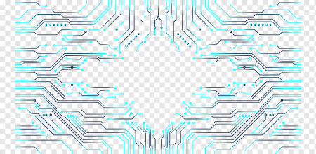 Микросхема на белом фоне