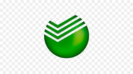 Эмблема Сбербанка на прозрачном фоне