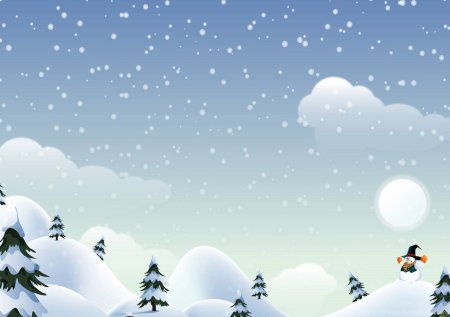 Зимний фон для презентации