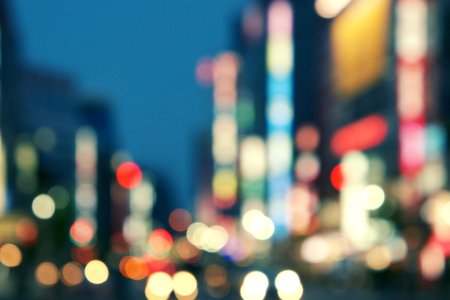 Размытый фон города