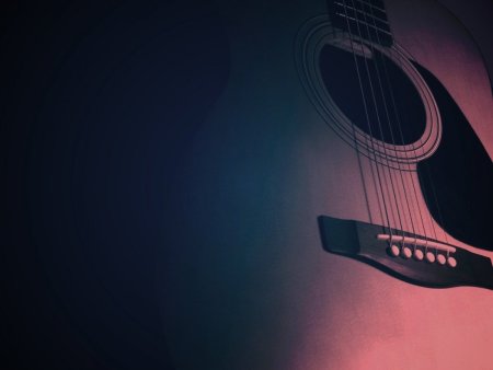 Гитара на красивом фоне
