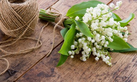 Весенний букет с ландышами
