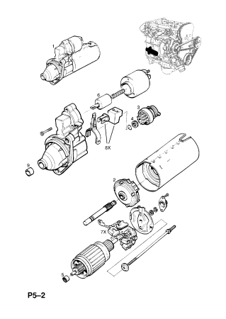 Стартер 2107 чертёж