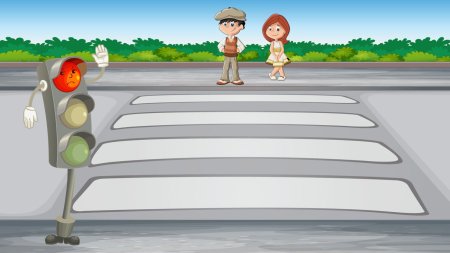 Фон по ПДД для детского сада